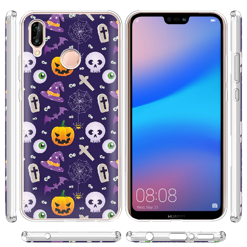 Чехол BoxFace Huawei P20 Lite Halloween Purple Mood