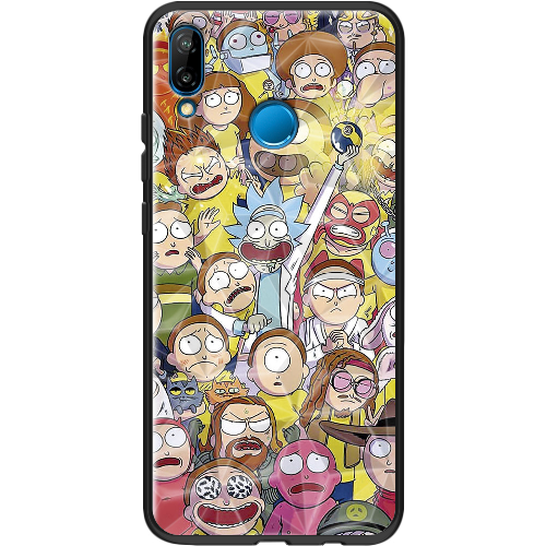 Чехол BoxFace Huawei P20 Lite Rick and Morty все герои