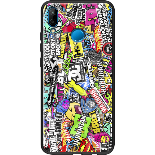 Чехол BoxFace Huawei P20 Lite Multicolored Inscriptions