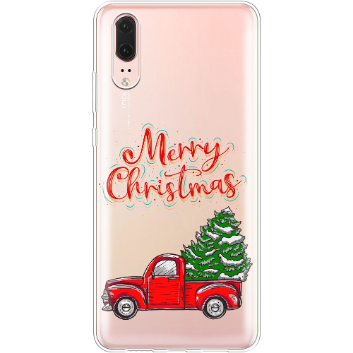 Чехол BoxFace Huawei P20 Holiday Car Merry Christmas
