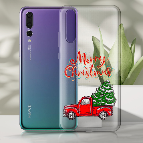 Чехол BoxFace Huawei P20 Holiday Car Merry Christmas