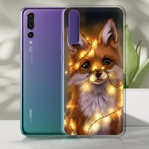 Чехол BoxFace Huawei P20 Рождественская лиса