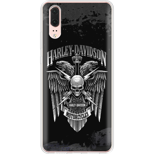 Чехол BoxFace Huawei P20 Harley Davidson skull and eagles