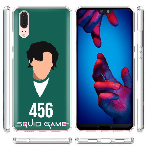 Чехол BoxFace Huawei P20 Игра в кальмара игрок 456 Сон Ги Хун