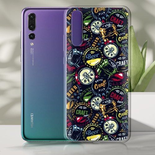 Чехол BoxFace Huawei P20 Bottle Caps