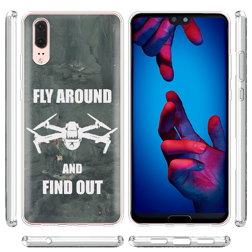 Чехол BoxFace Huawei P20 Дрон Fly Around