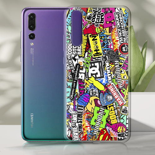 Чехол BoxFace Huawei P20 Multicolored Inscriptions