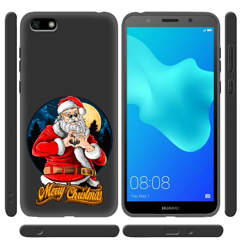 Чехол BoxFace Huawei Y5 2018 Cool Santa and heart