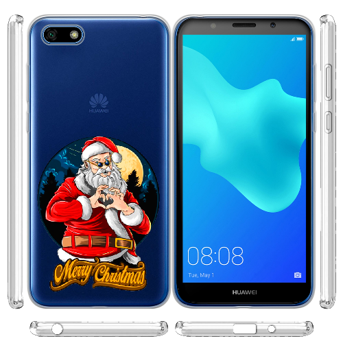 Чехол BoxFace Huawei Y5 2018 Cool Santa and heart