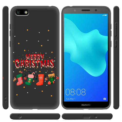 Чехол BoxFace Huawei Y5 2018 Рождественские Носки
