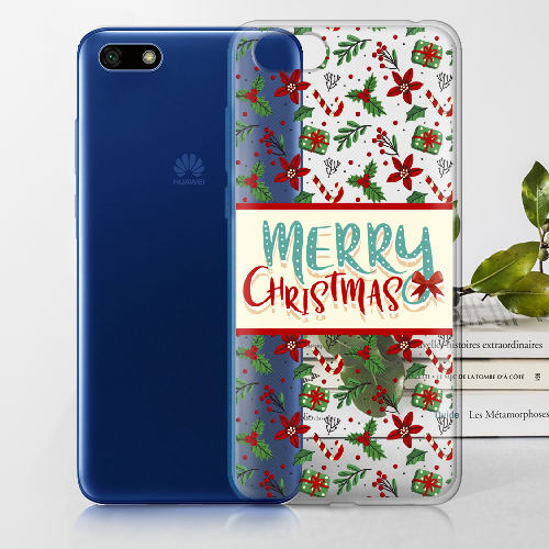 Чехол BoxFace Huawei Y5 2018 Vintage Christmas Congratulation