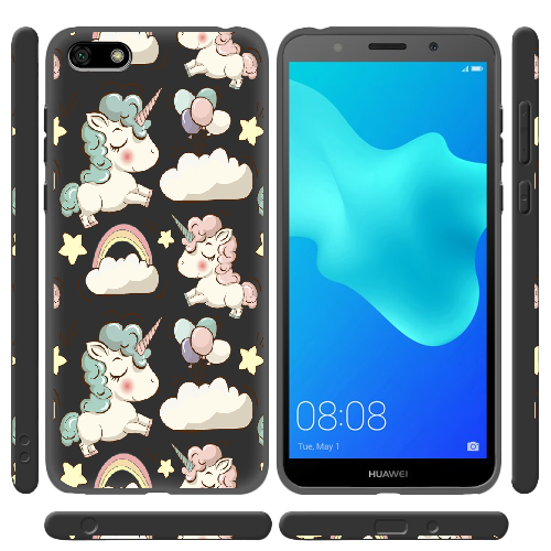 Чехол BoxFace Huawei Y5 2018 Unicorns