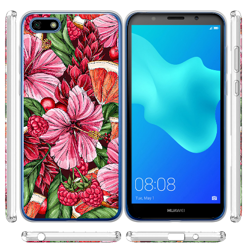 Чехол BoxFace Huawei Y5 2018 Tropical Flowers