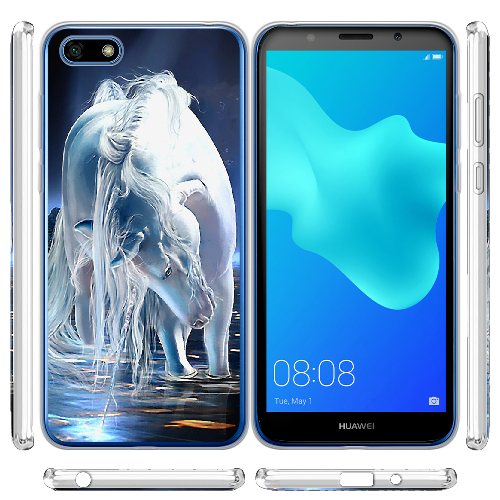 Чехол BoxFace Huawei Y5 2018 White Horse