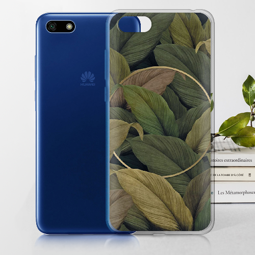Чехол BoxFace Huawei Y5 2018 Green Leaf