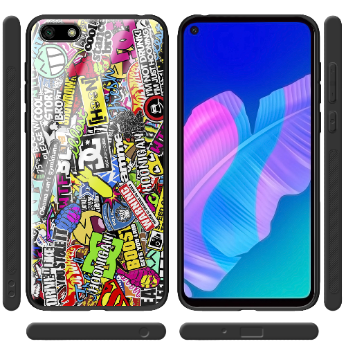 Чехол BoxFace Huawei Y5 2018 Multicolored Inscriptions