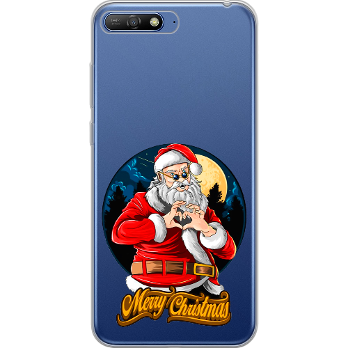 Чехол Boxface Huawei Y6 2018 Cool Santa and heart