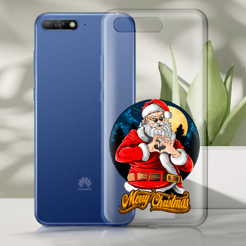 Чехол Boxface Huawei Y6 2018 Cool Santa and heart