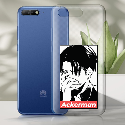 Чехол Boxface Huawei Y6 2018 Attack On Titan - Ackerman