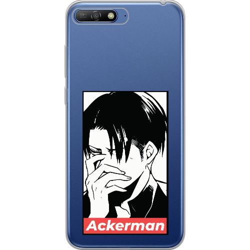 Чехол Boxface Huawei Y6 2018 Attack On Titan - Ackerman