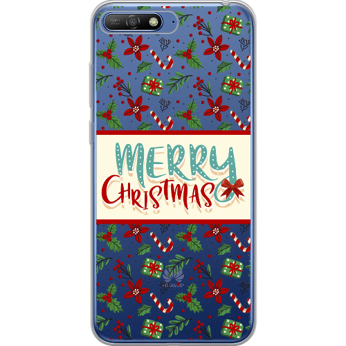 Чехол Boxface Huawei Y6 2018 Vintage Christmas Congratulation