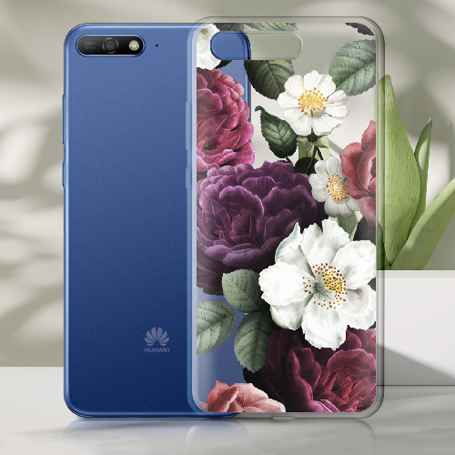 Чехол Boxface Huawei Y6 2018 Цветочные Темные Сны