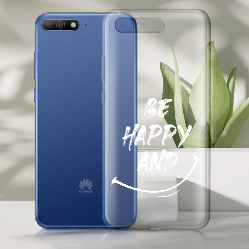 Чехол Boxface Huawei Y6 2018 be happy and