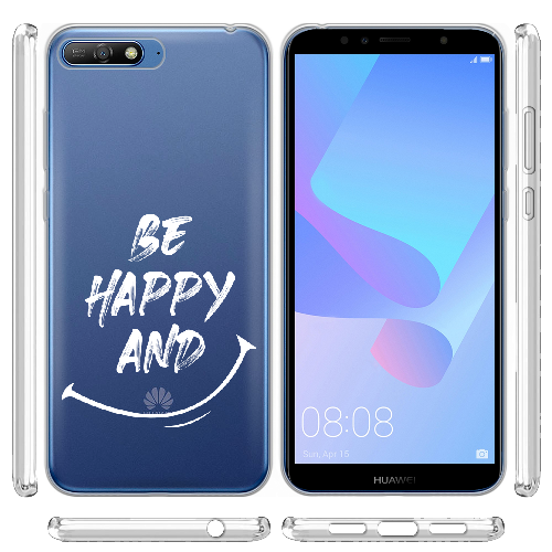 Чехол Boxface Huawei Y6 2018 be happy and