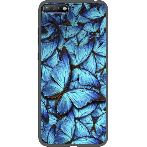 Чехол Boxface Huawei Y6 2018 лазурные бабочки