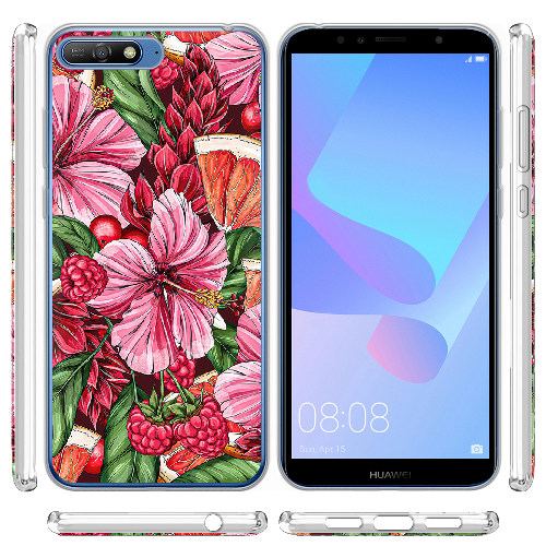 Чехол Boxface Huawei Y6 2018 Tropical Flowers