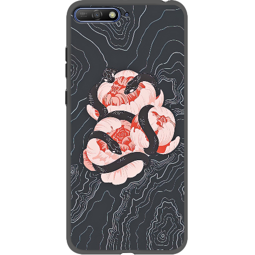 Чехол Boxface Huawei Y6 2018 Snake Rose