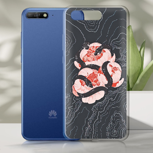 Чехол Boxface Huawei Y6 2018 Snake Rose