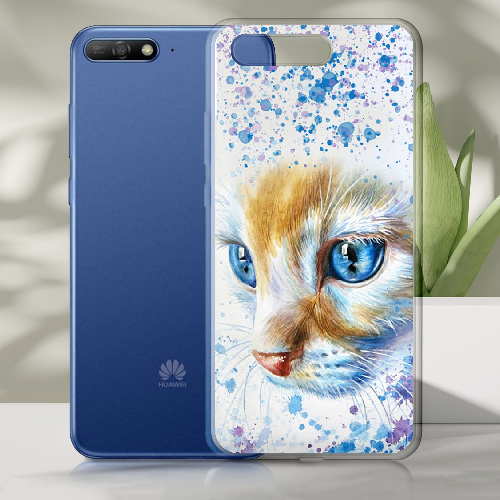 Чехол Boxface Huawei Y6 2018 Голубоглазый Кот