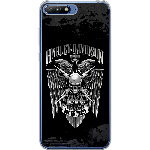 Чехол Boxface Huawei Y6 2018 Harley Davidson skull and eagles