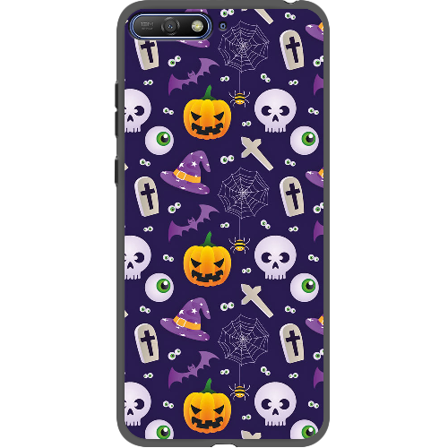 Чехол Boxface Huawei Y6 2018 Halloween Purple Mood