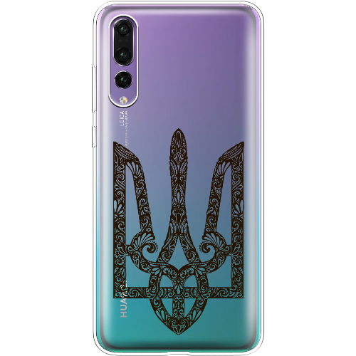 Чехол BoxFace Huawei P20 Pro Ukrainian Black Trident