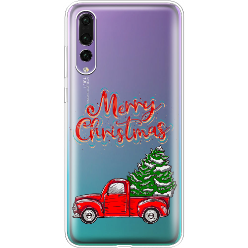 Чехол BoxFace Huawei P20 Pro Holiday Car Merry Christmas