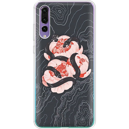 Чехол BoxFace Huawei P20 Pro Snake Rose