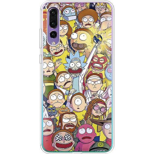 Чехол BoxFace Huawei P20 Pro Rick and Morty все герои