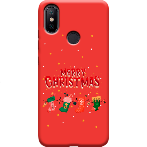 Чехол BoxFace Xiaomi Mi 6X / A2 Рождественские Носки