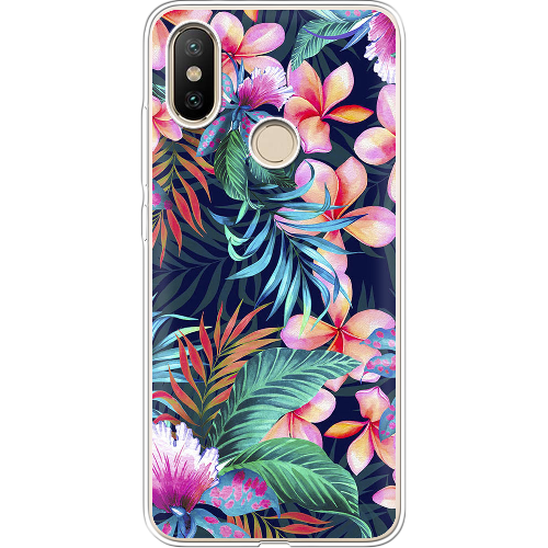 Чехол BoxFace Xiaomi Mi 6X / A2 flowers in the tropics