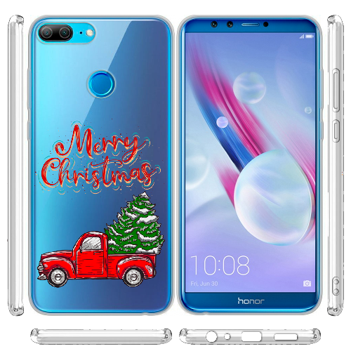 Чехол BoxFace Honor 9 Lite Holiday Car Merry Christmas