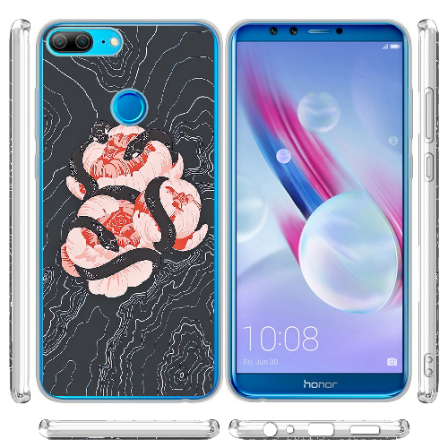 Чехол BoxFace Honor 9 Lite Snake Rose