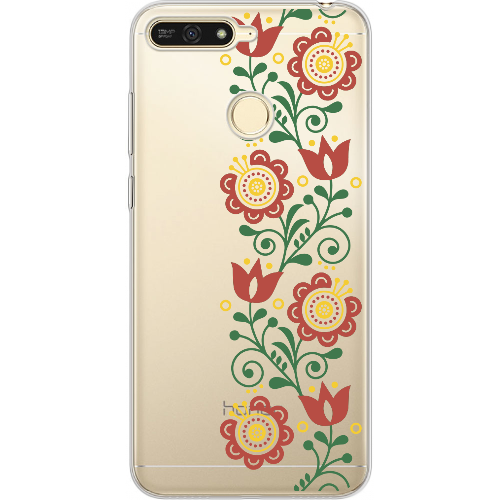 Чехол Boxface Huawei Y6 Prime 2018 Ethno Flower