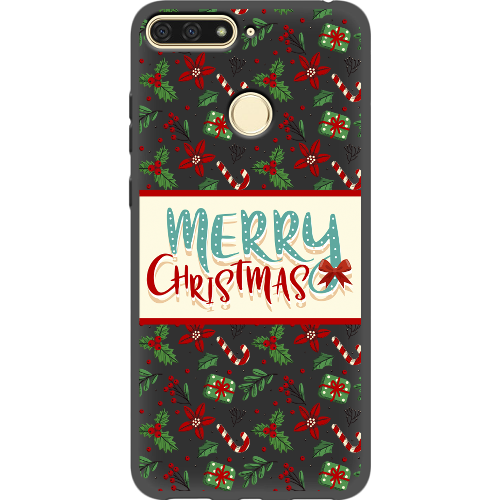 Чехол Boxface Huawei Y6 Prime 2018 Vintage Christmas Congratulation