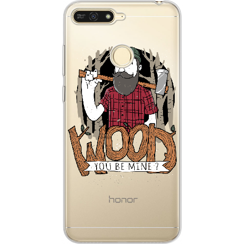 Чехол Boxface Huawei Y6 Prime 2018 Wood you be mine