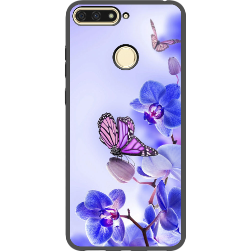 Чехол Boxface Huawei Y6 Prime 2018 Orchids and Butterflies