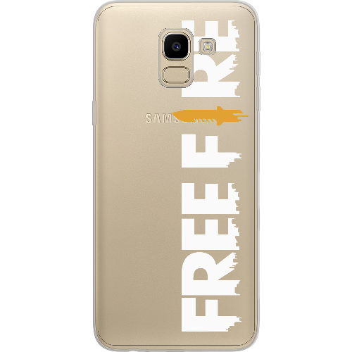 Чехол BoxFace Samsung J600 Galaxy J6 2018 Белый Free Fire