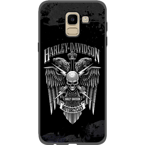 Чехол BoxFace Samsung J600 Galaxy J6 2018 Harley Davidson skull and eagles