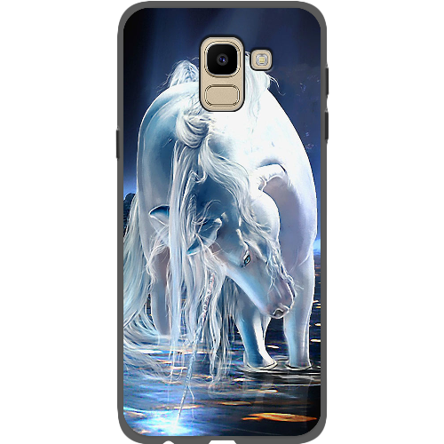 Чехол BoxFace Samsung J600 Galaxy J6 2018 White Horse